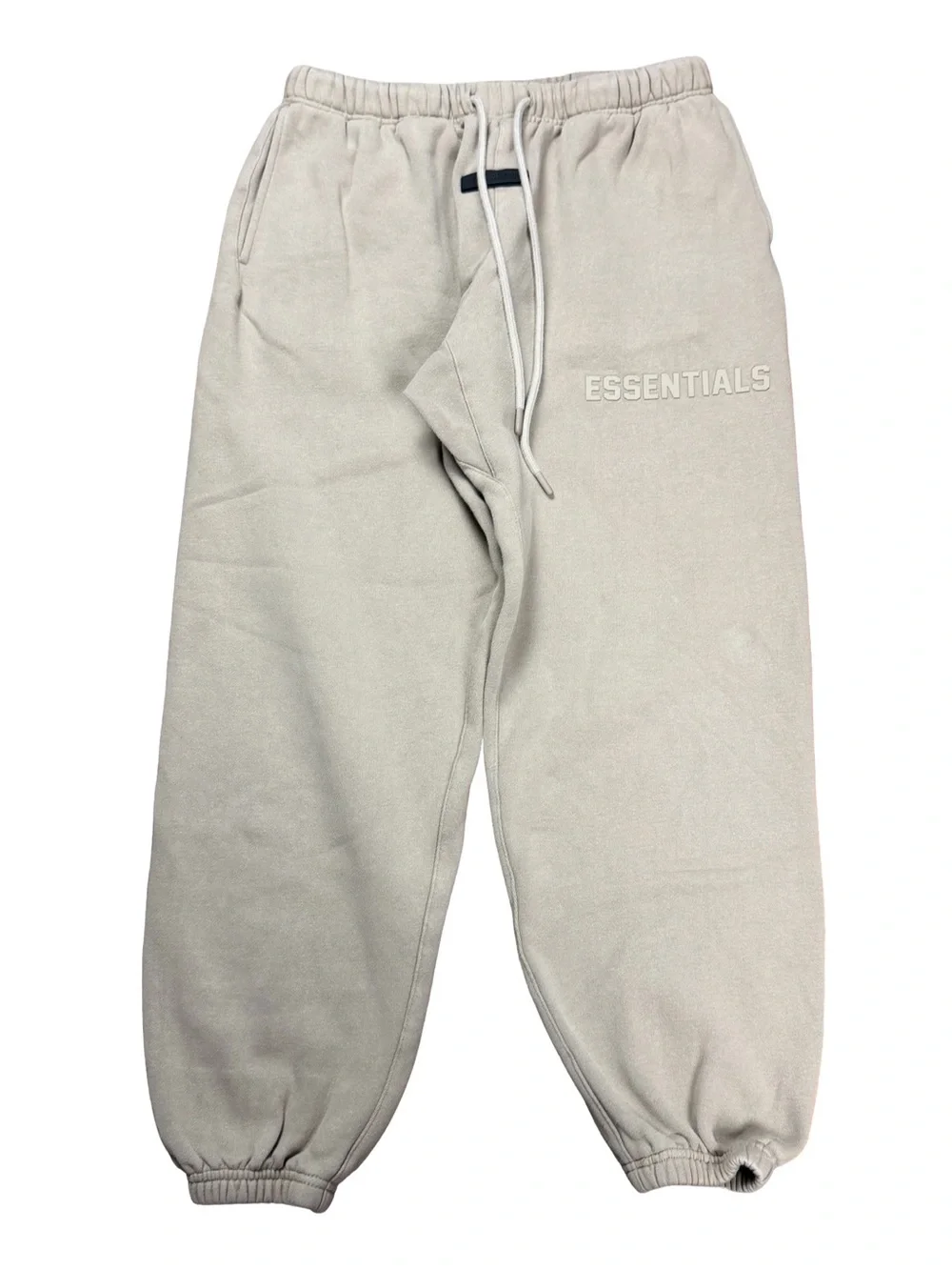 Mens Fear of God Essentials Streetwear Spellout Logo Brown Sweatpants Size M